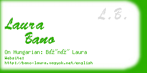 laura bano business card